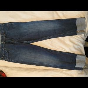 Citizens denim cuffed crop jeans size 28